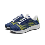Ultra-Lightweight Breathable Running Shoes – Blue & Yellow Pattern