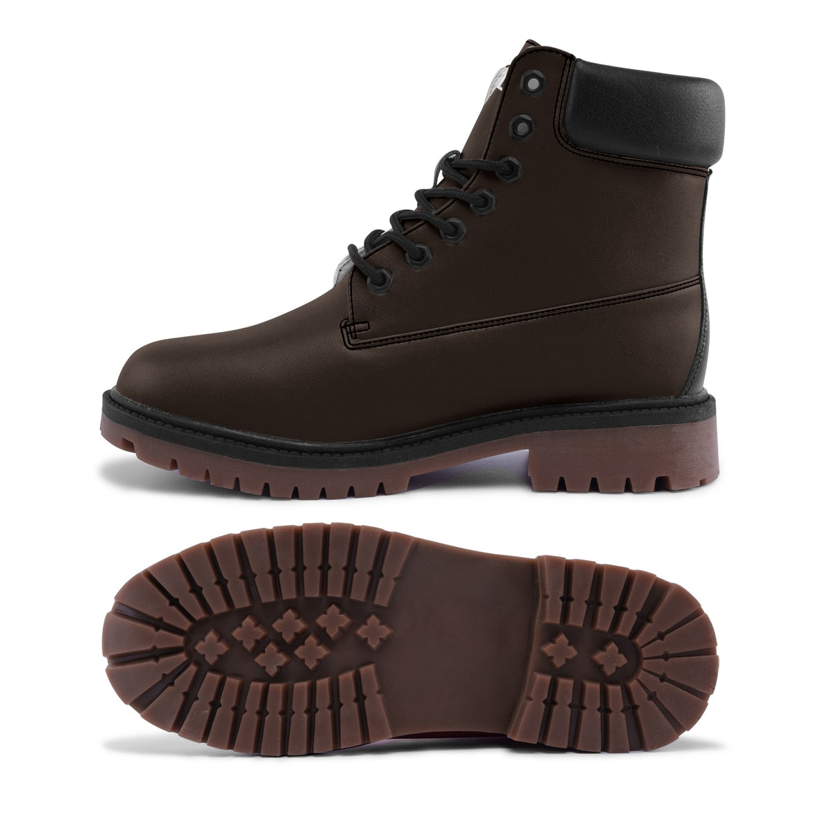 Men's Rugged Brown Leather Boots