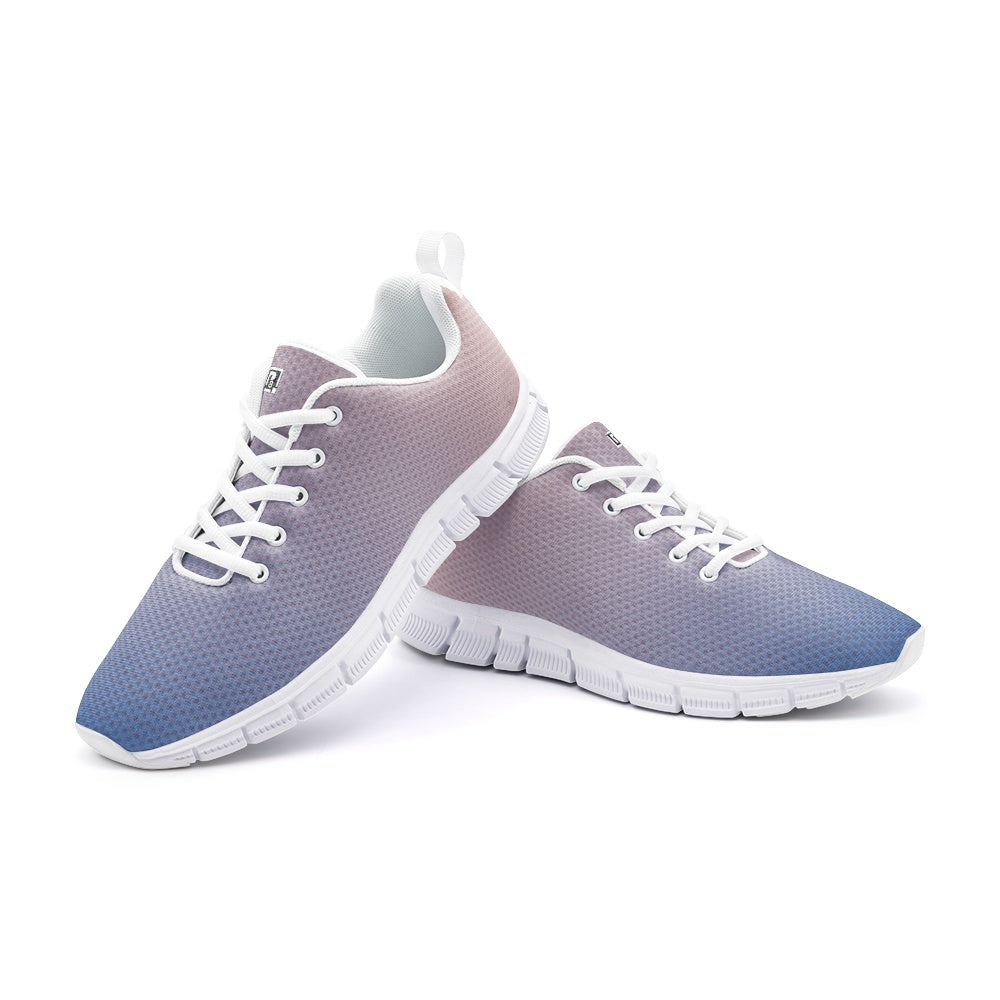 Men's Gradient Blue and Pink Running Shoes