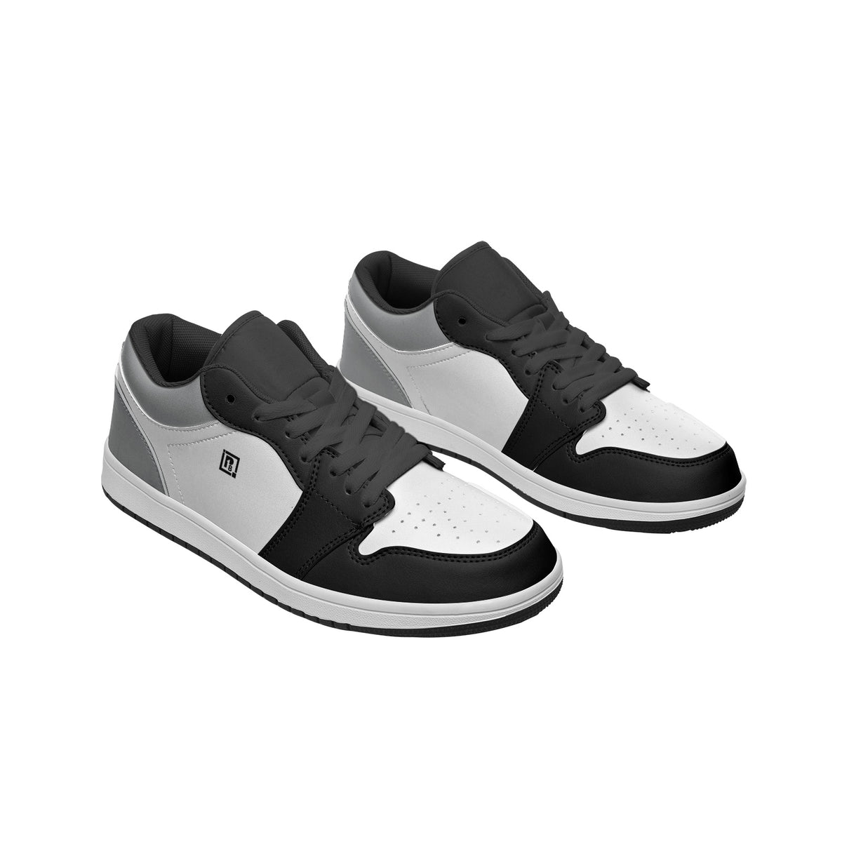 Men's Black, White, and Gray Sneakers
