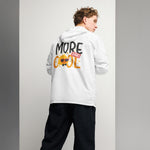 Men’s White ""More Than Cool"" Hooded Windbreaker
