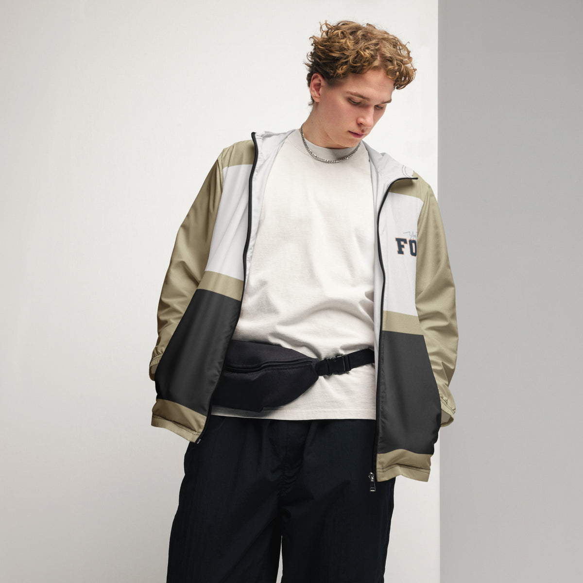 Men’s Color Block Windbreaker Jacket