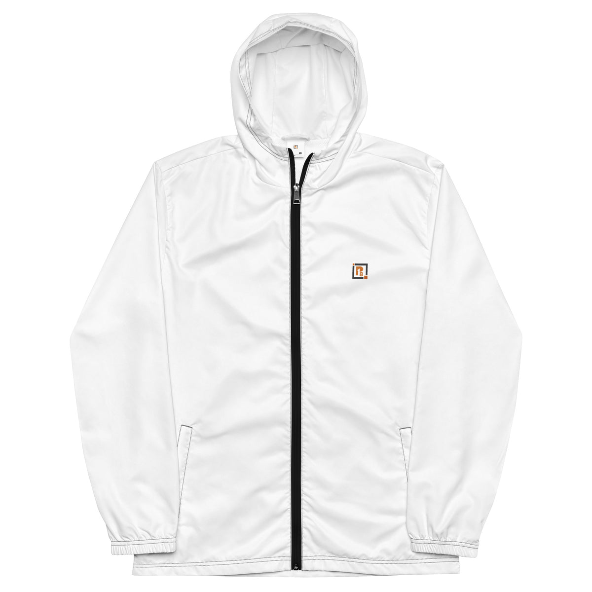 Men’s White ""More Than Cool"" Hooded Windbreaker