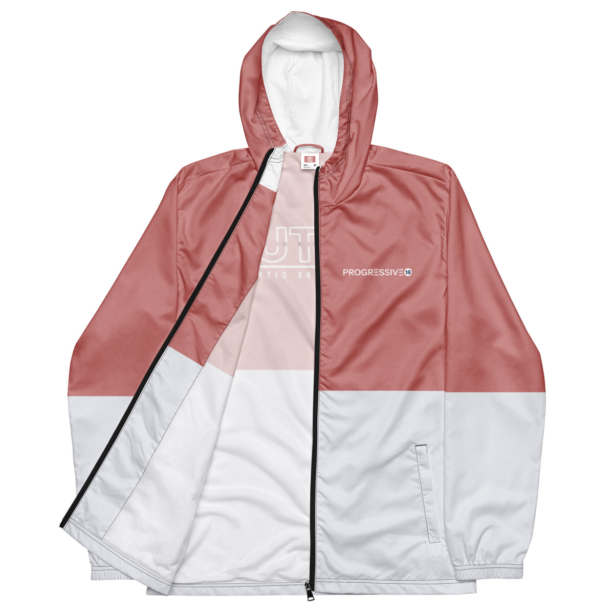 Men’s Two-Tone Hooded Windbreaker