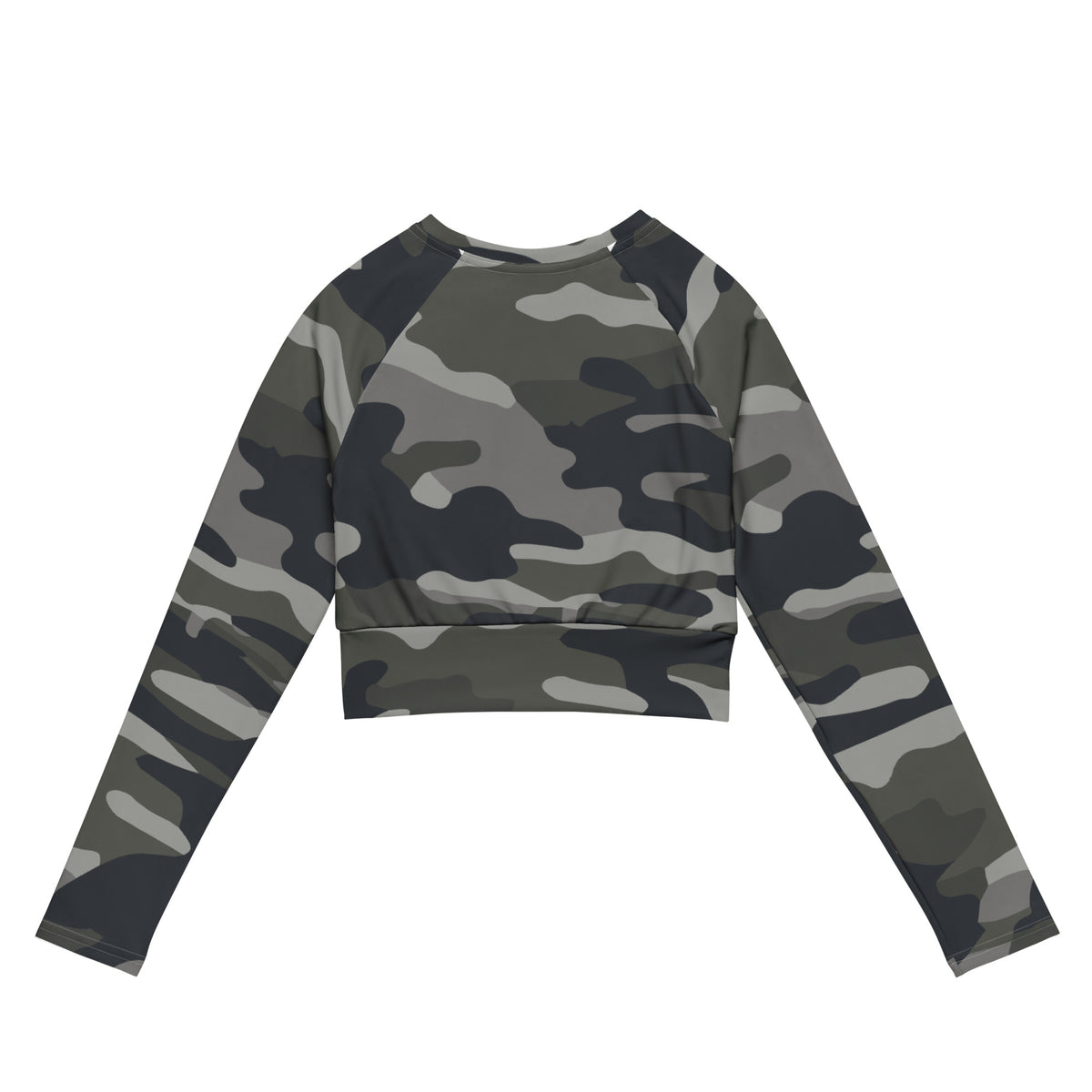 Women's Camo Long-Sleeve Crop Top