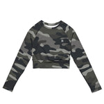 Women's Camo Long-Sleeve Crop Top