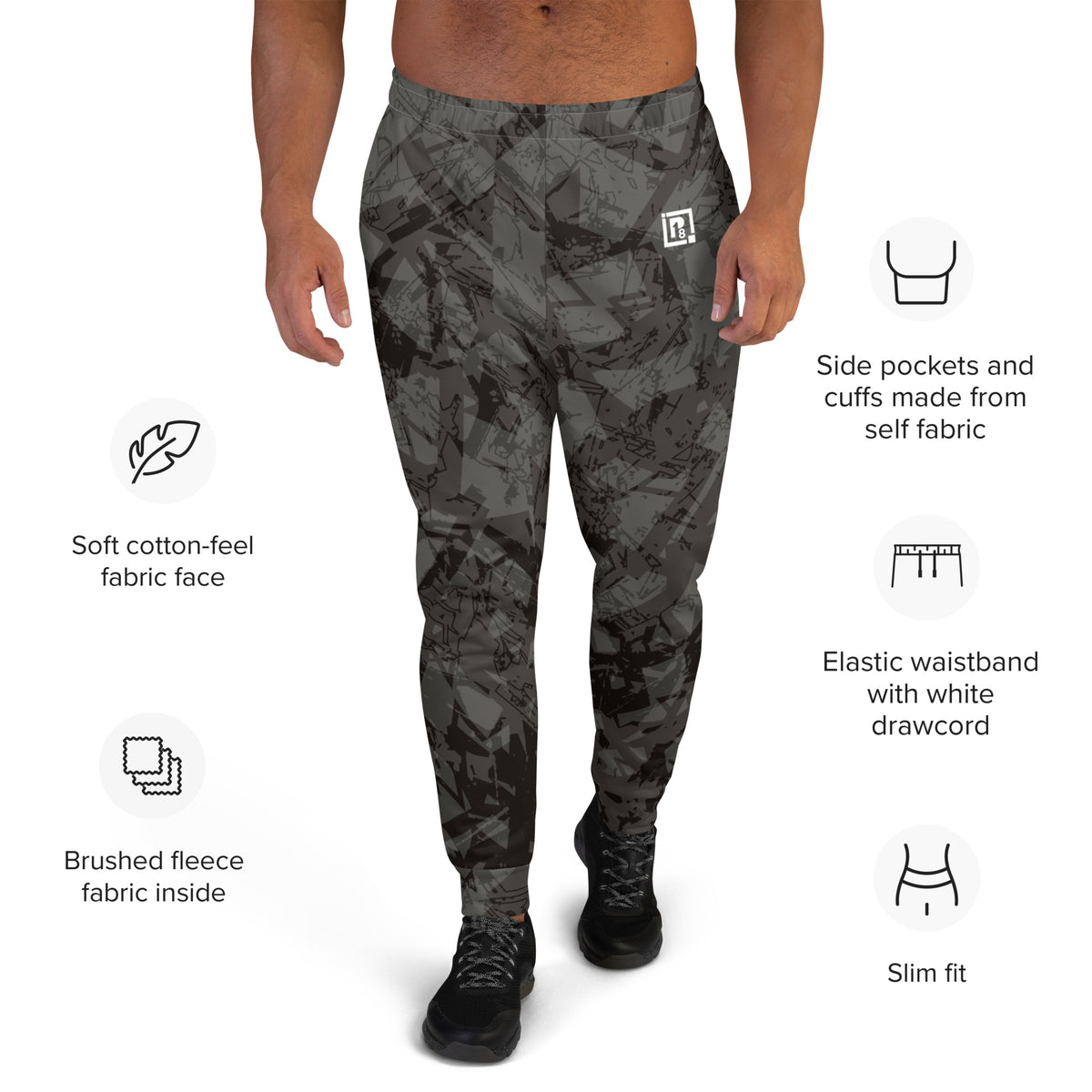 Men’s Black Camo Joggers
