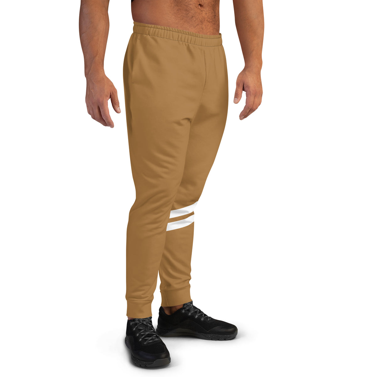Men’s Brown Striped Joggers