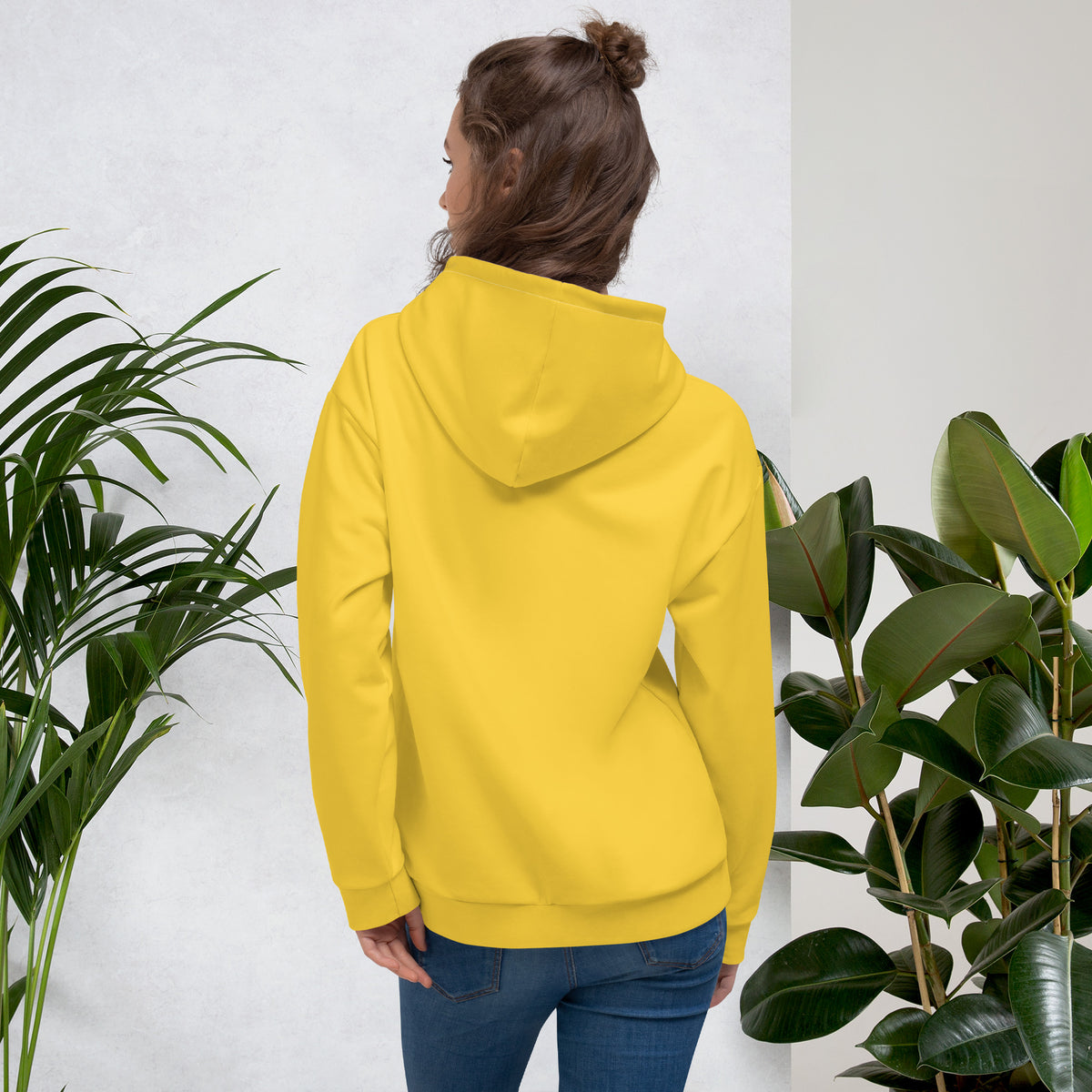 Women’s Yellow "Creative" Graphic Hoodie
