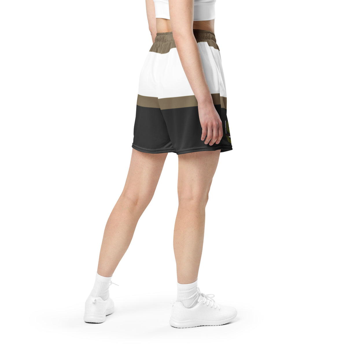 Women's Tri-Tone Athletic Shorts