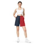 Women's Two-Tone Athletic Shorts