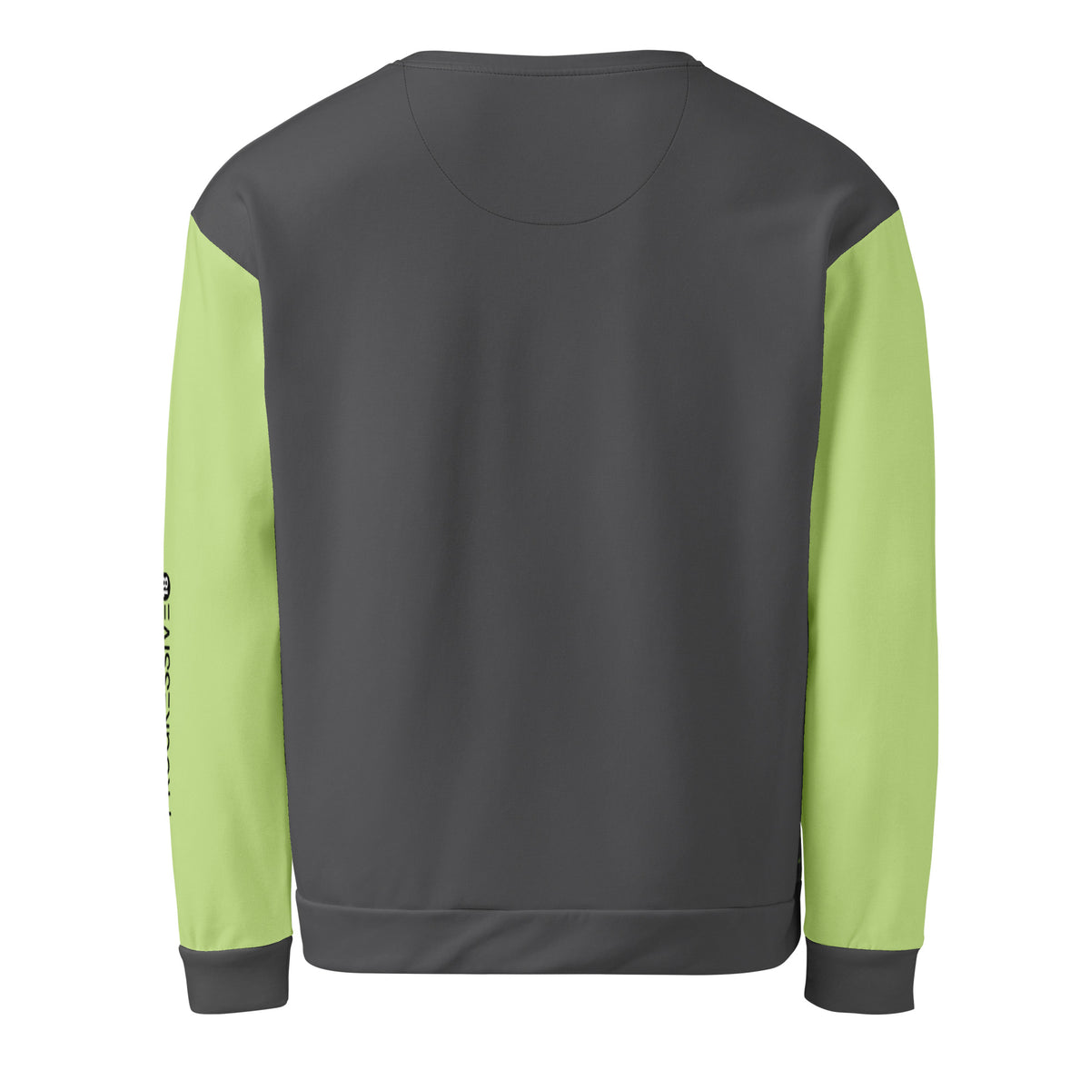 Women's Neon Green & Black Geometric Sweatshirt