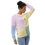 Women's Pastel Color Block Sweatshirt