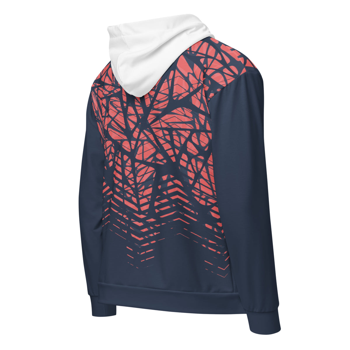 Women’s Abstract Printed Zip-Up Hoodie