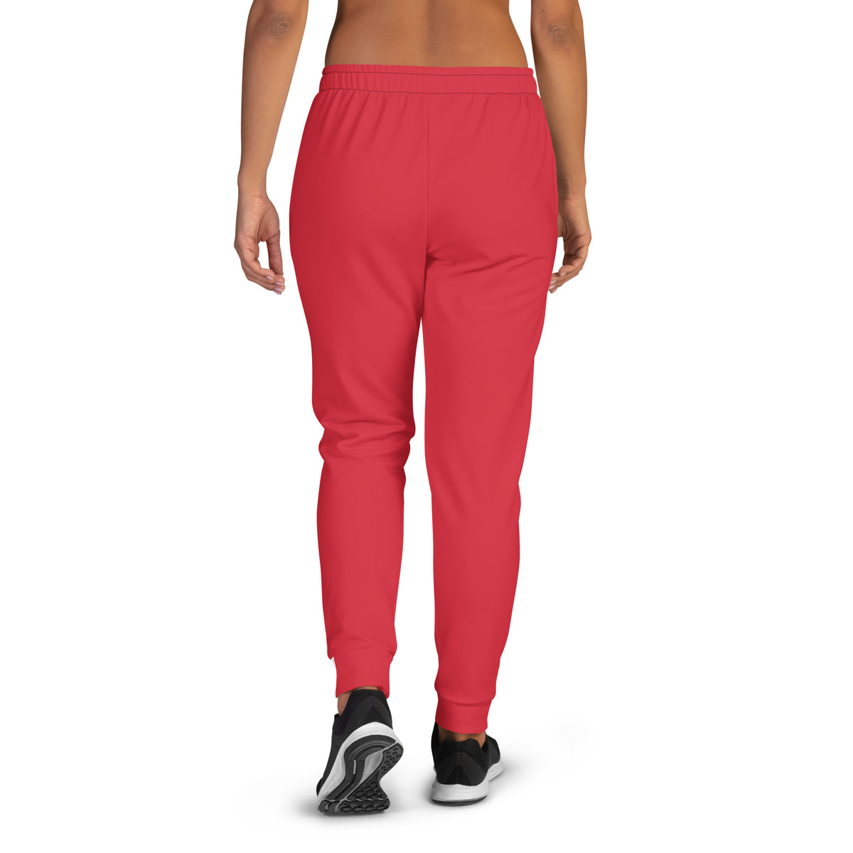 Women's Red Triple-Stripe Joggers