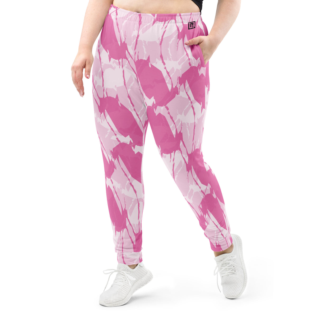 Women’s Pink Splash Print Joggers