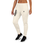 Women’s White Motivational Joggers