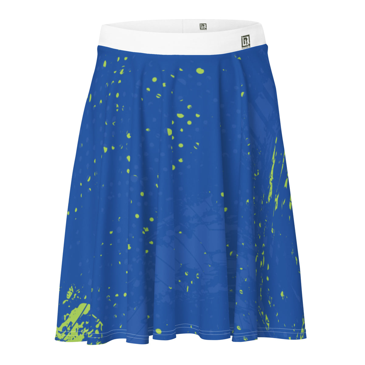 Women's Blue Splatter Skirt