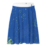 Women's Blue Splatter Skirt