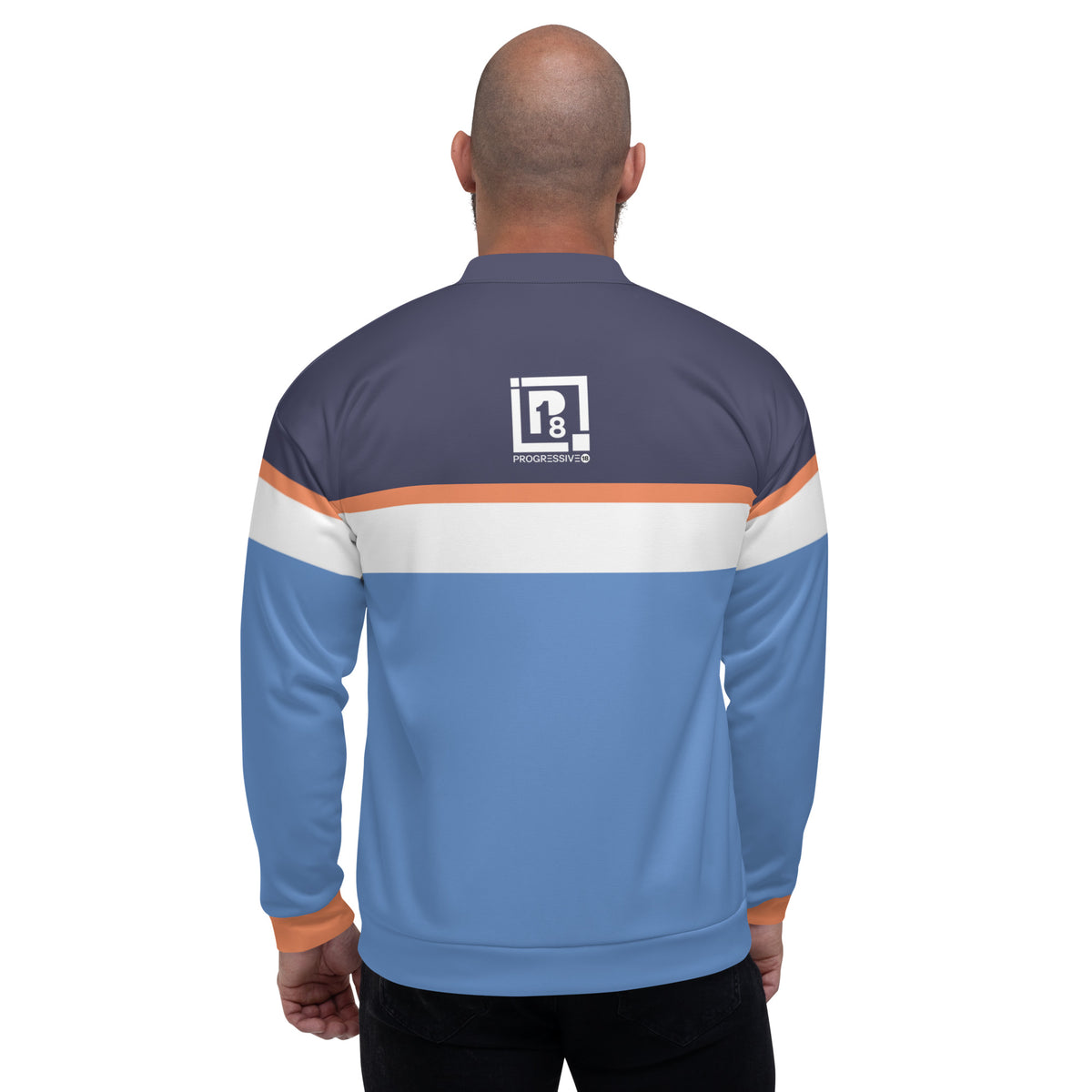 Men Color-Block Print Bomber Jacket