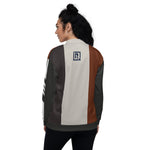 Women's Colorblock Striped Bomber Jacket