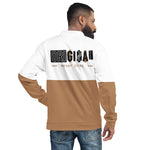 Men’s White & Tan Bomber Jacket