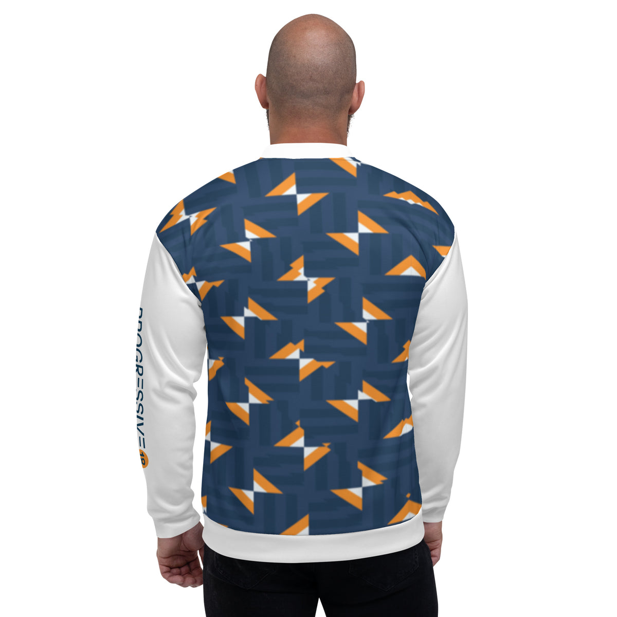 All-Over Blue Print Unisex Bomber Jacket