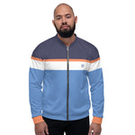 Men Color-Block Print Bomber Jacket