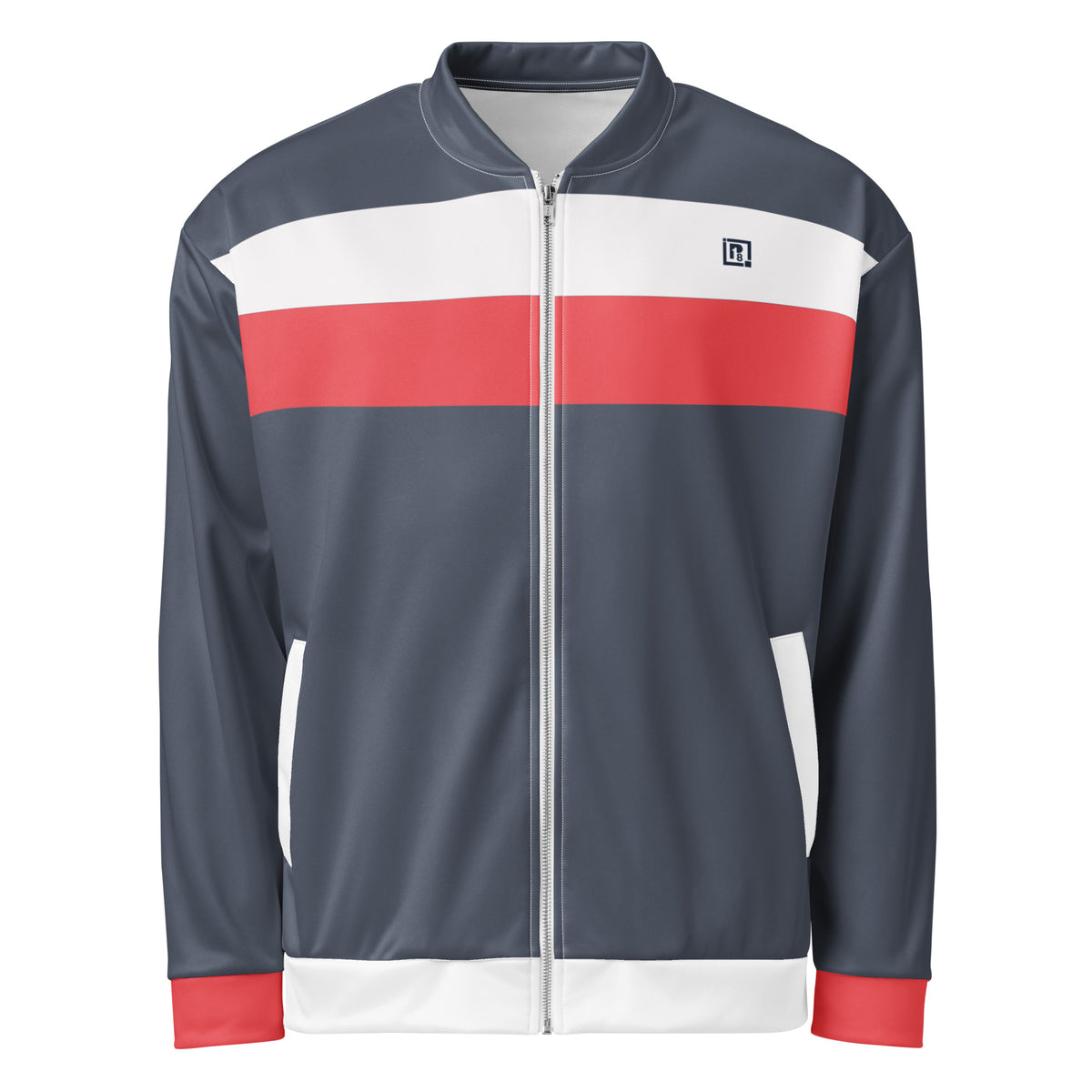 Full Sleeve Color Block Polyester Bomber Jacket