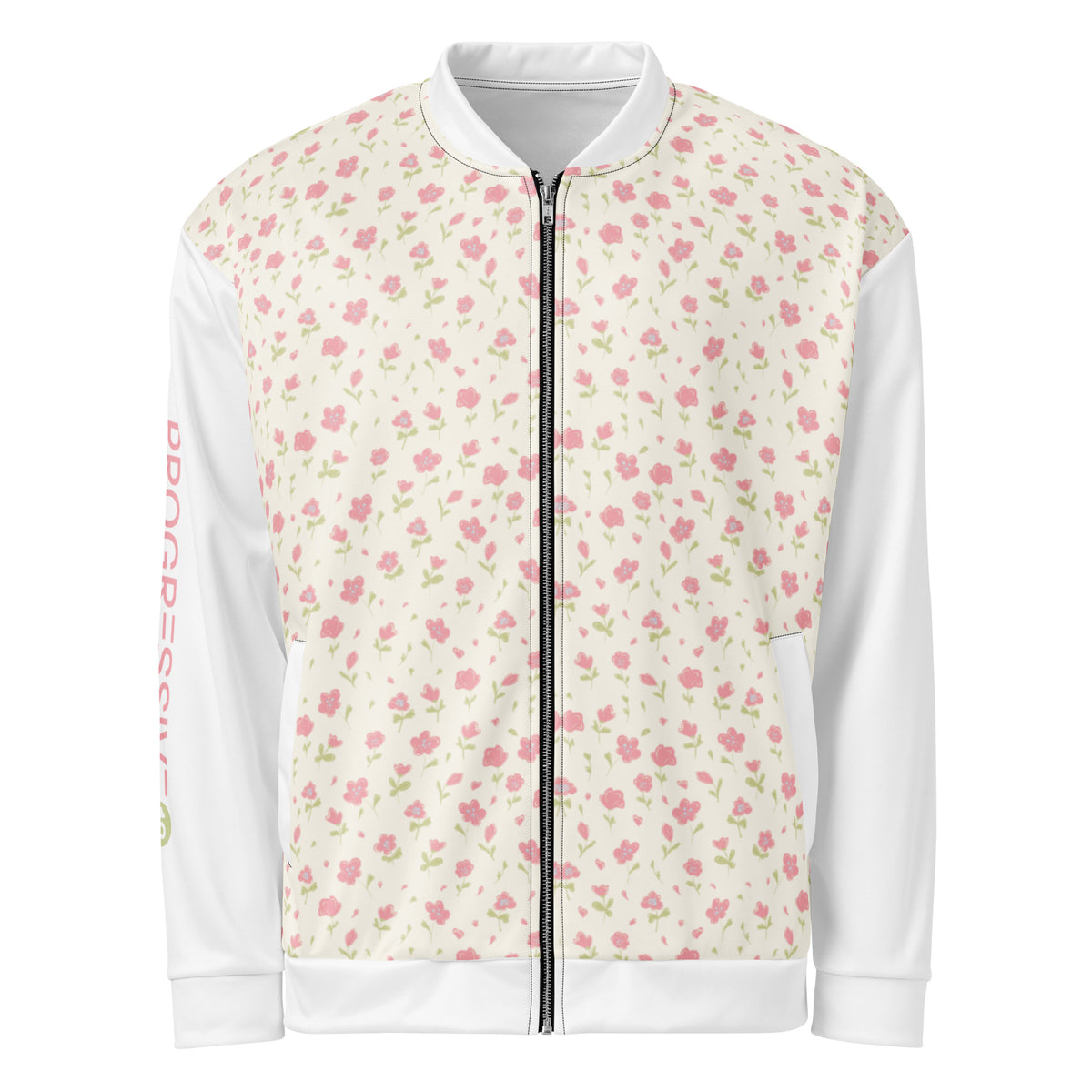 Men's Full Sleeve Floral Print Bomber Jacket