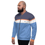 Men Color-Block Print Bomber Jacket