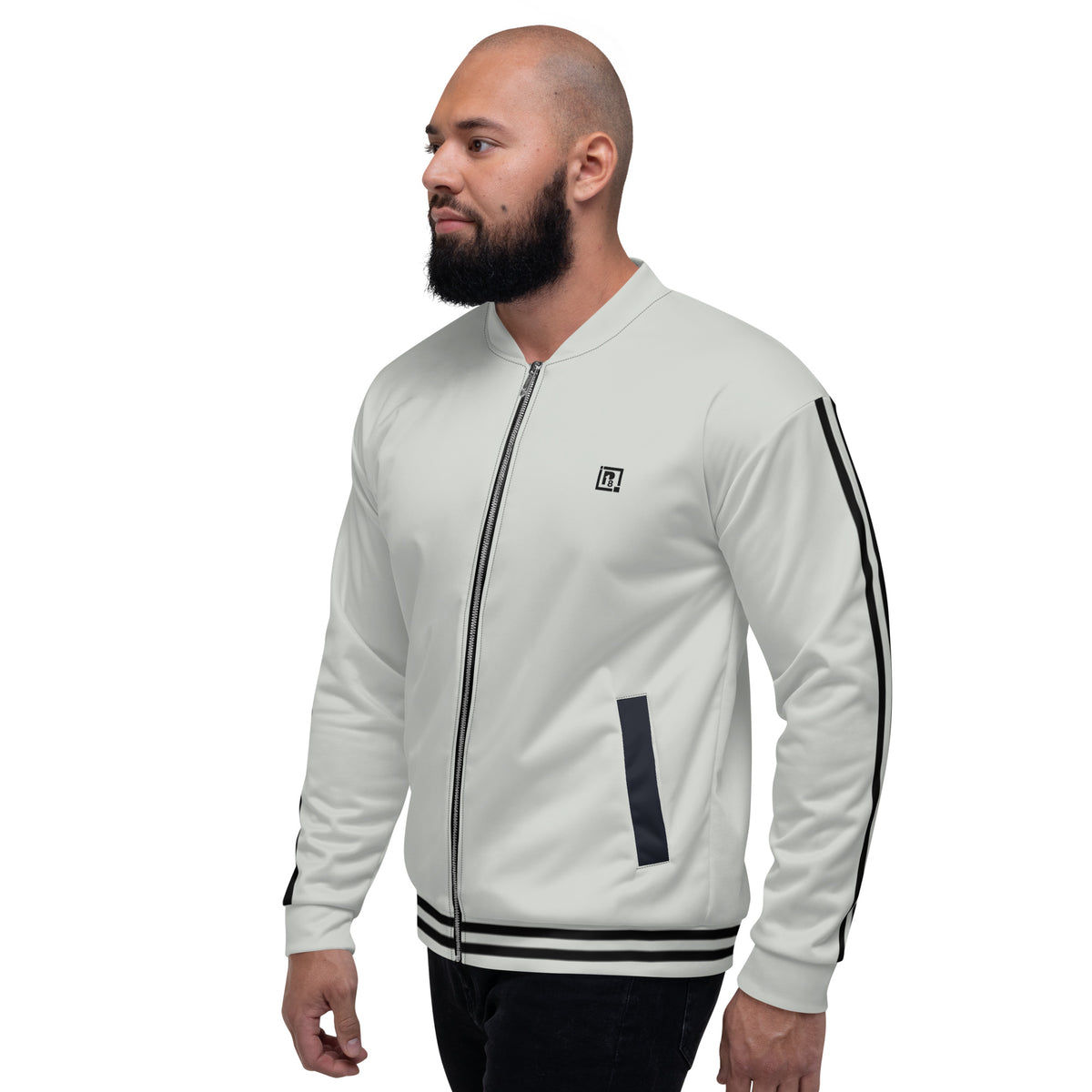 Men’s White Bomber Jacket