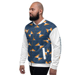 All-Over Blue Print Unisex Bomber Jacket