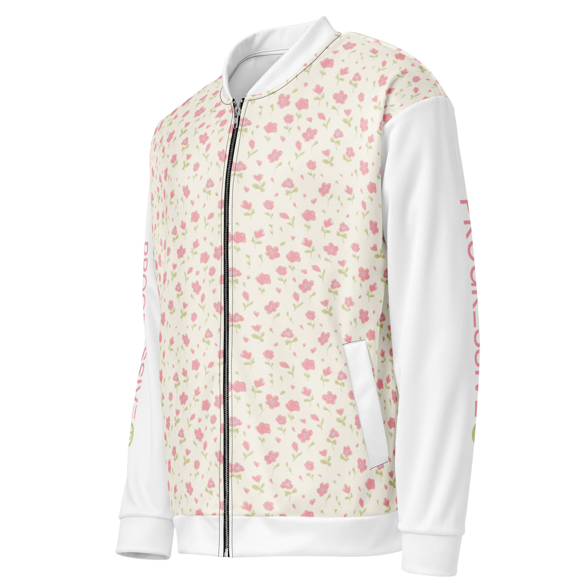 Men's Full Sleeve Floral Print Bomber Jacket