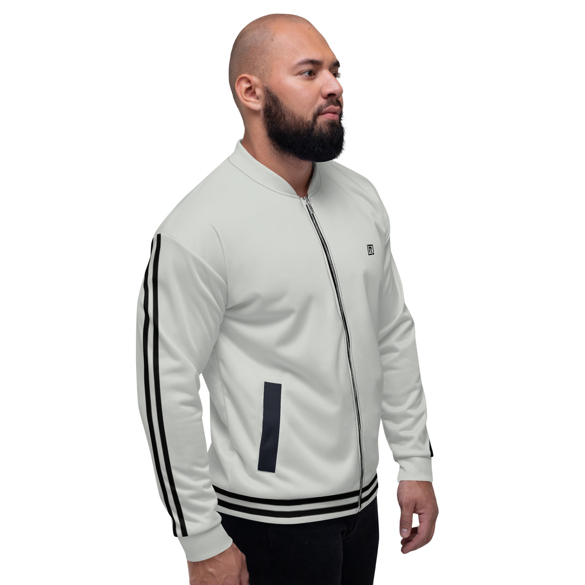 Men’s White Bomber Jacket
