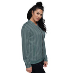 Women's Striped Bomber Jacket