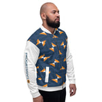 All-Over Blue Print Unisex Bomber Jacket