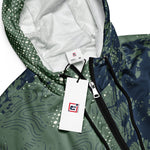 Women's Abstract Print Cropped Windbreaker Jacket