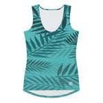 Women's Tropical Palm Print Sleeveless Bodysuit – Chic, Trendy & Comfortable
