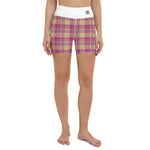 Women's High-Waisted Plaid Shorts