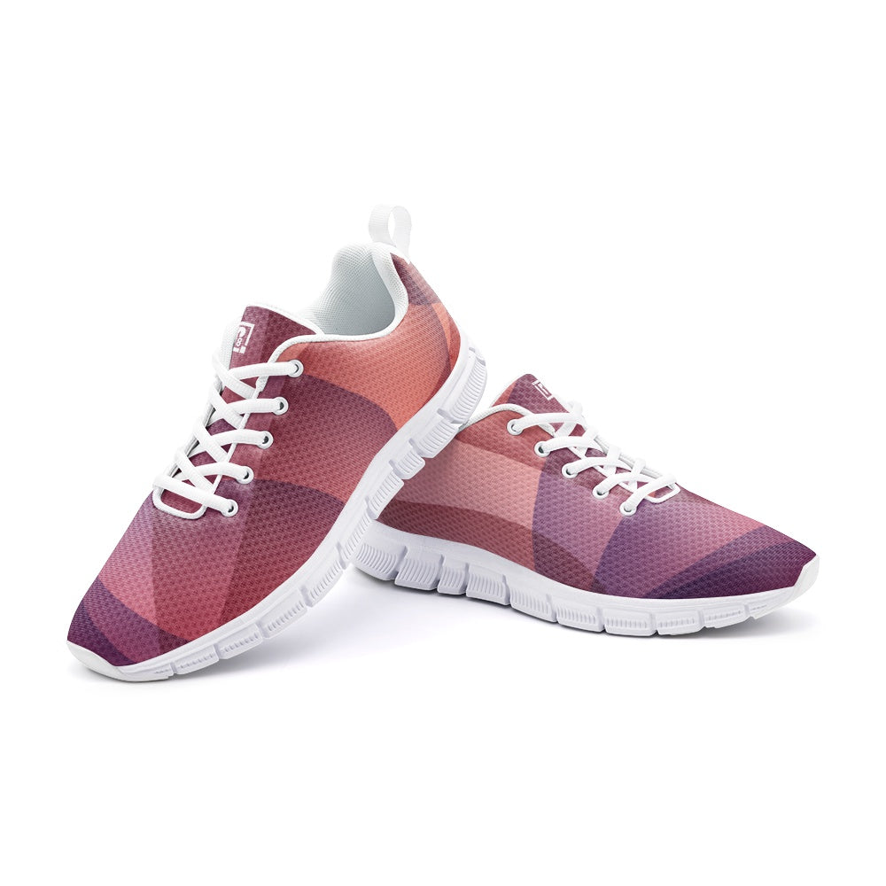 Men's Gradient Pink and Purple Running Shoes