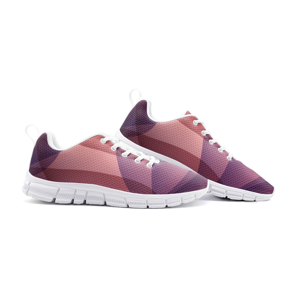 Men's Gradient Pink and Purple Running Shoes