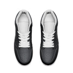 Men's Black and White Sports Low-Top Sneakers