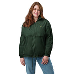 Women's Green Windbreaker Jacket
