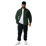 Men’s "Never Give Up" Green Windbreaker