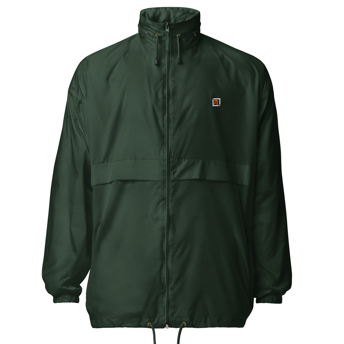 Men’s "Never Give Up" Green Windbreaker