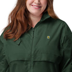 Women's Green Windbreaker Jacket