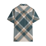 Men's Green Plaid Short Sleeve Shirt
