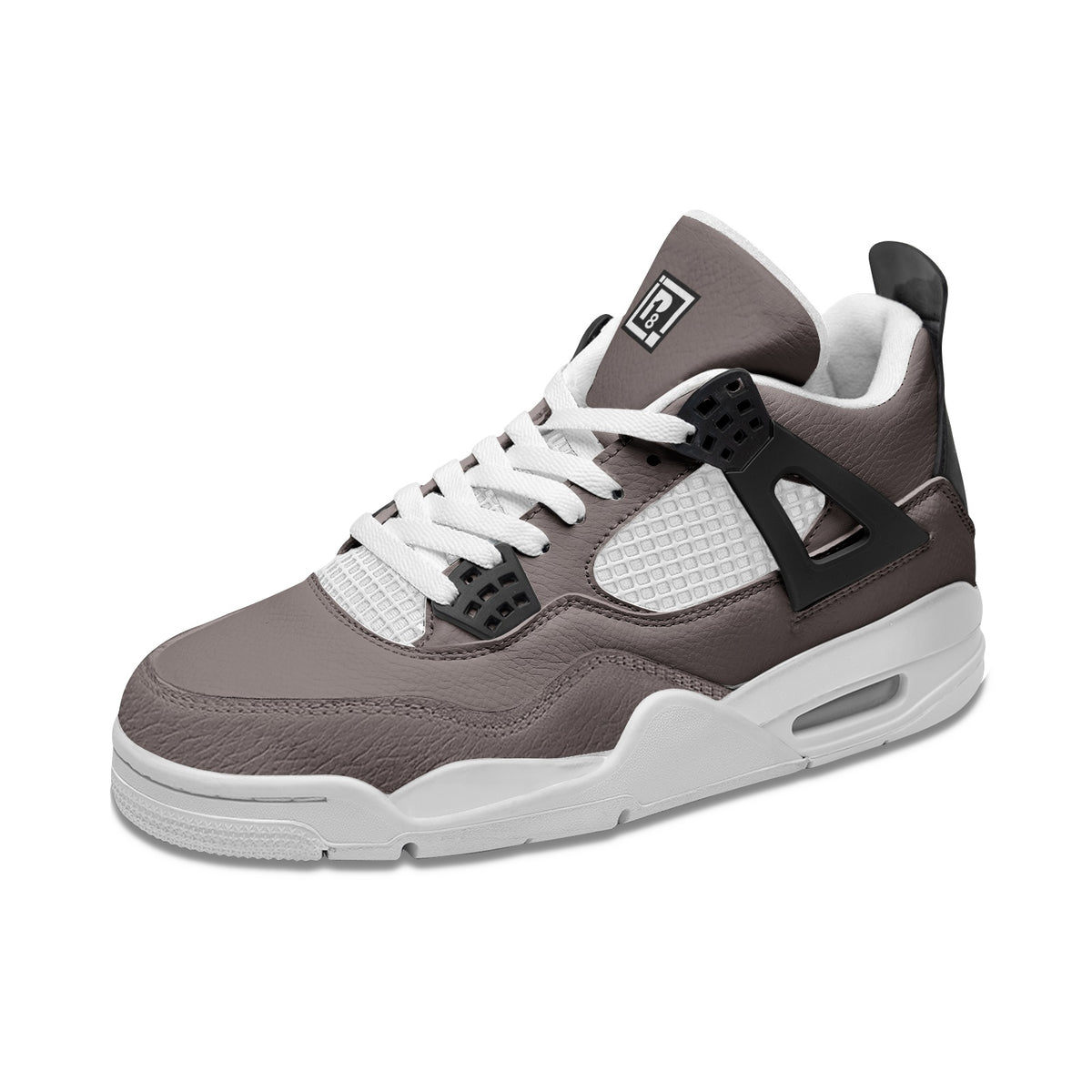 Men's Taupe Gray High-Top Sneakers