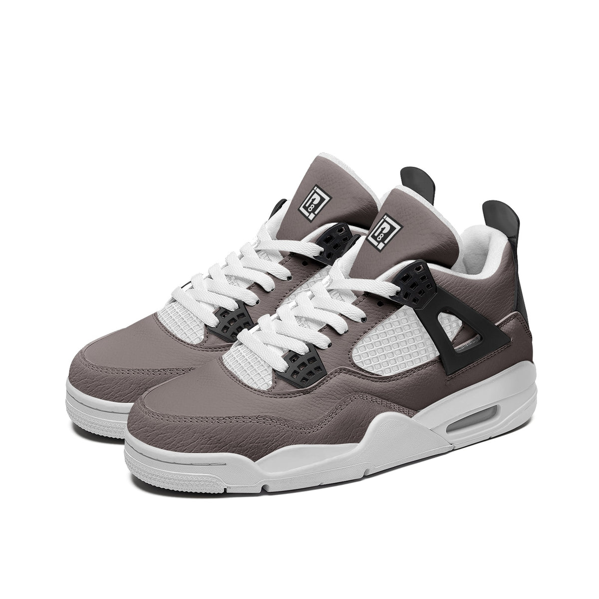 Men's Taupe Gray High-Top Sneakers